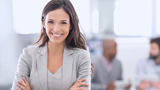 Professional consultant in an office